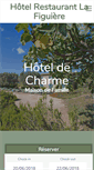 Mobile Screenshot of hotel-lafiguiere.com