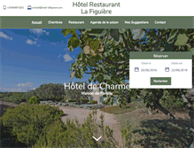 Tablet Screenshot of hotel-lafiguiere.com